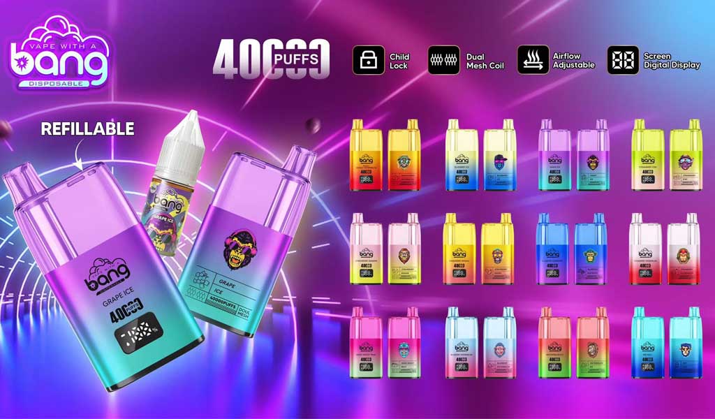 Bang Vape do wielokrotnego napełniania 40K Puffs