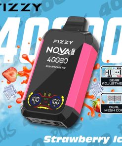 Fizzy 40K puff Nova Plus Dual Mesh Disposable Vape Whosesale strawberry